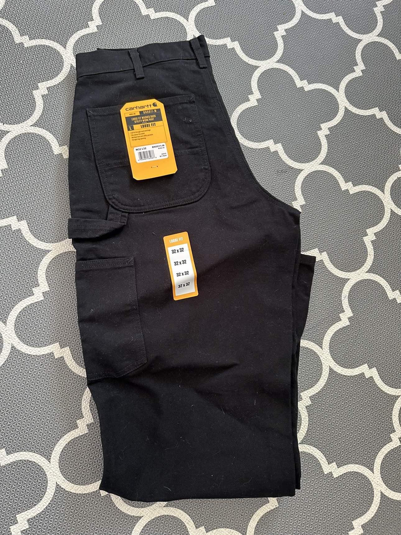 New Carhartt (Loose Fit Washed Duck Utility Work Pant)