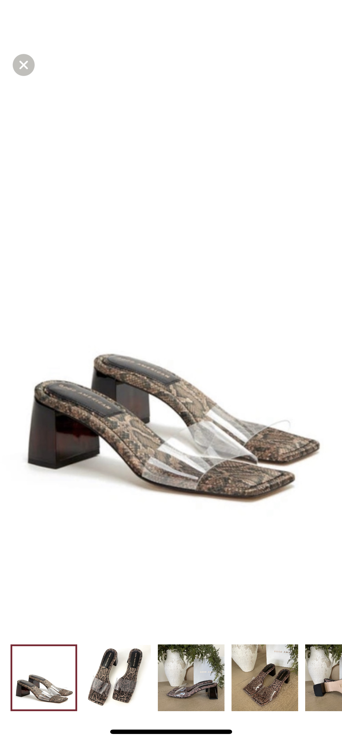 New Good American Shoes Size 6 image indicator(8)