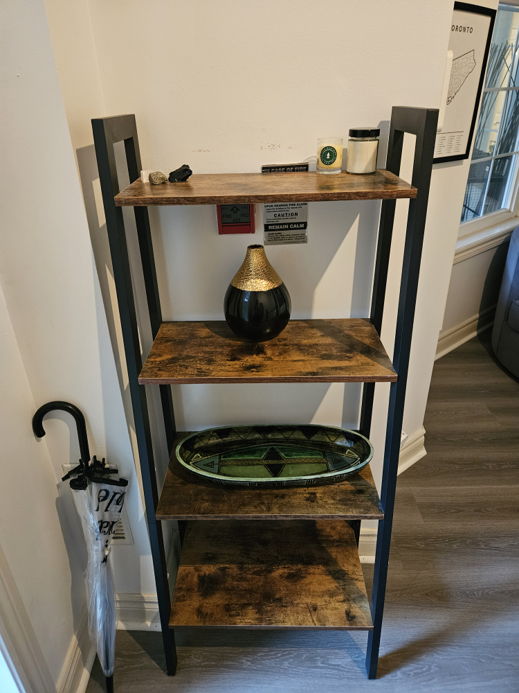 4 Tier Rustic Ladder Shelf