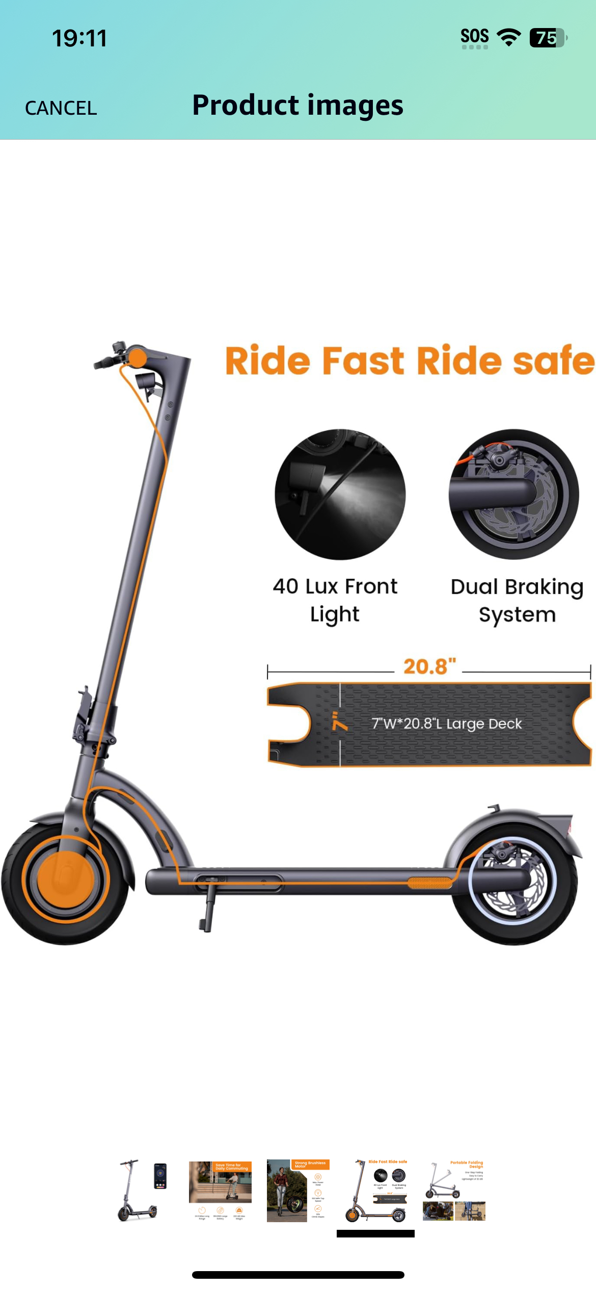 NAVEE Electric Scooter N40 - photo 4