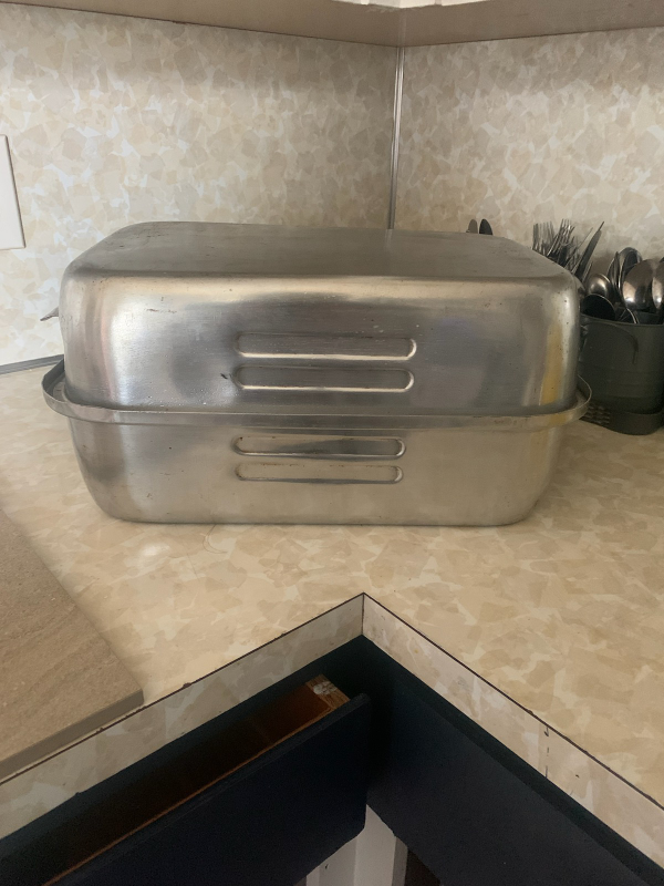 Big stainless still roast pot used thumbnail