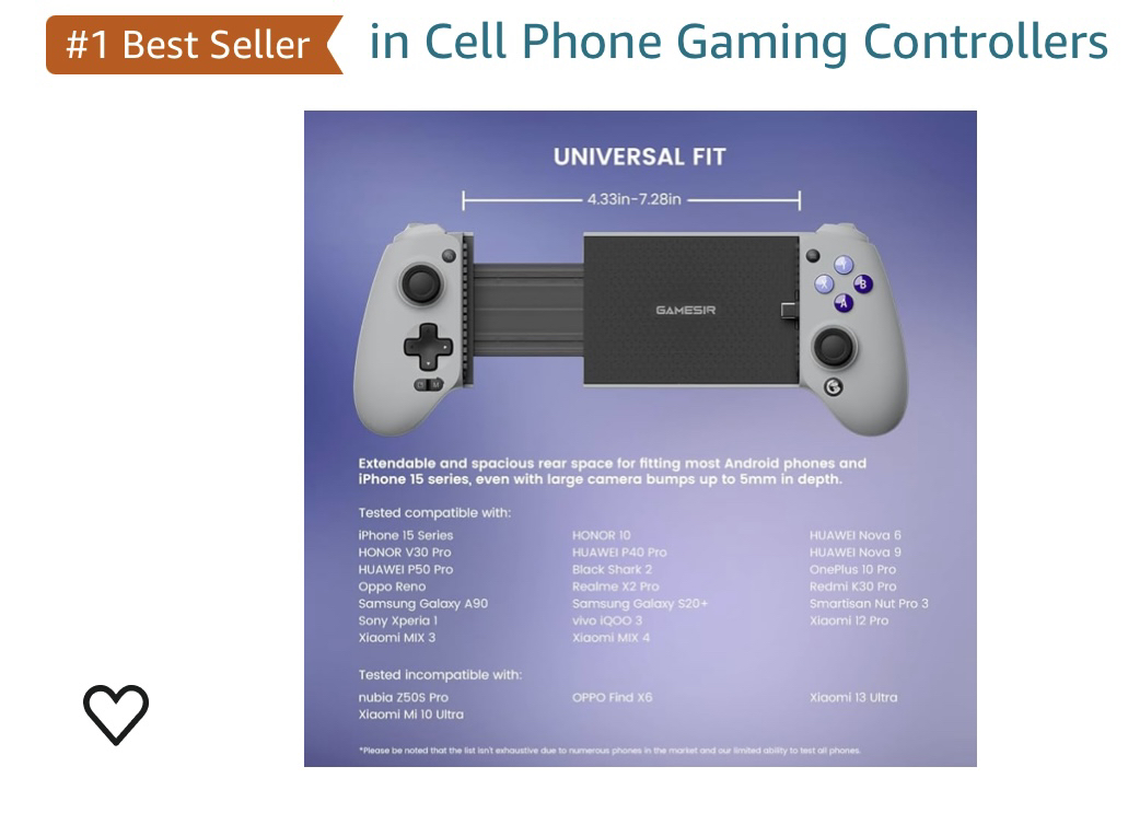 G8 GameSir Galileo Type-C wired Mobile Gaming Controller - photo 4