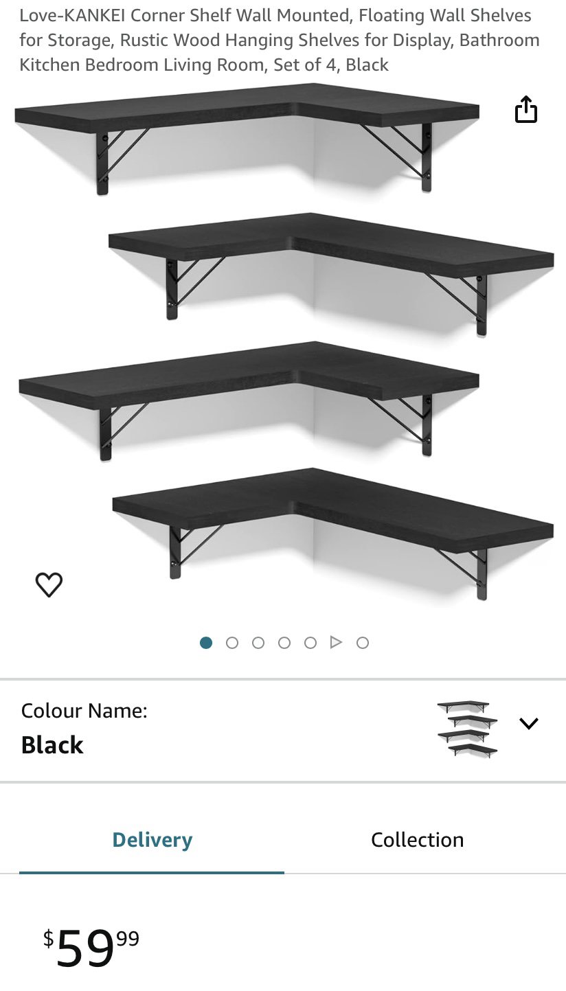 Set of 4 Corner Shelves thumbnail