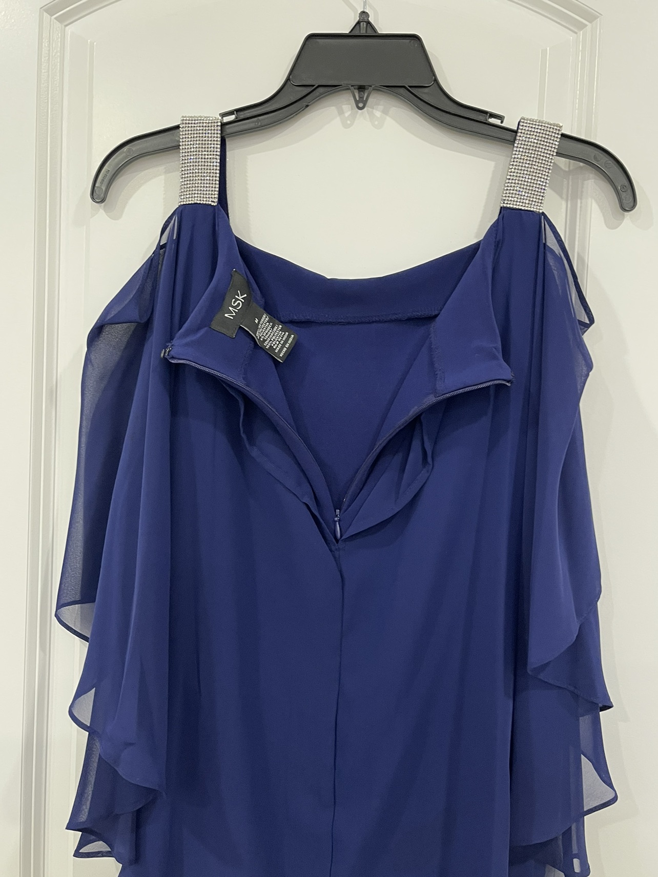 GORGEOUS ROYAL BLUE ELEGANT ONE PIECE PANTS SUIT image indicator(8)