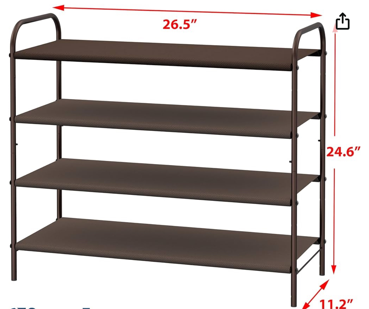 4 Tier Shoe Rack - photo 2