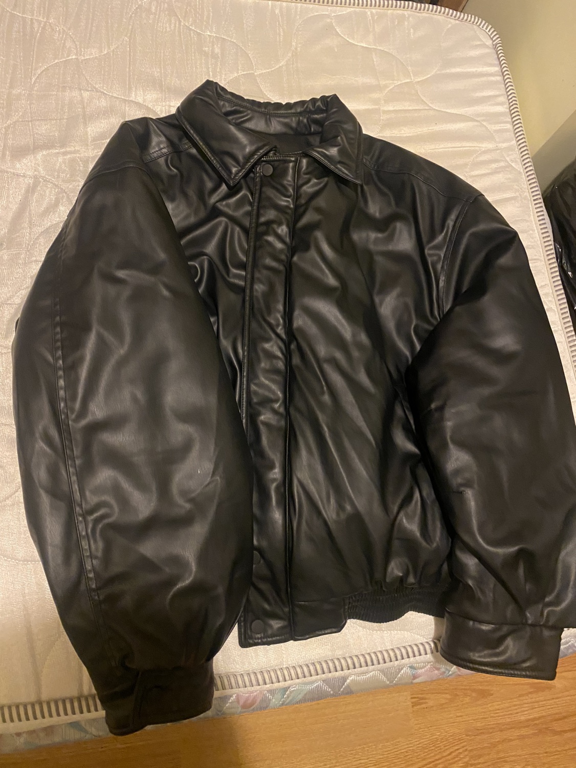 Zara leather jacket L