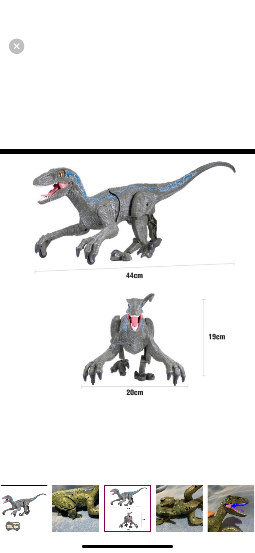 🥕Velociraptor RC for parts-SM180 remote control dinosauria image indicator(6)