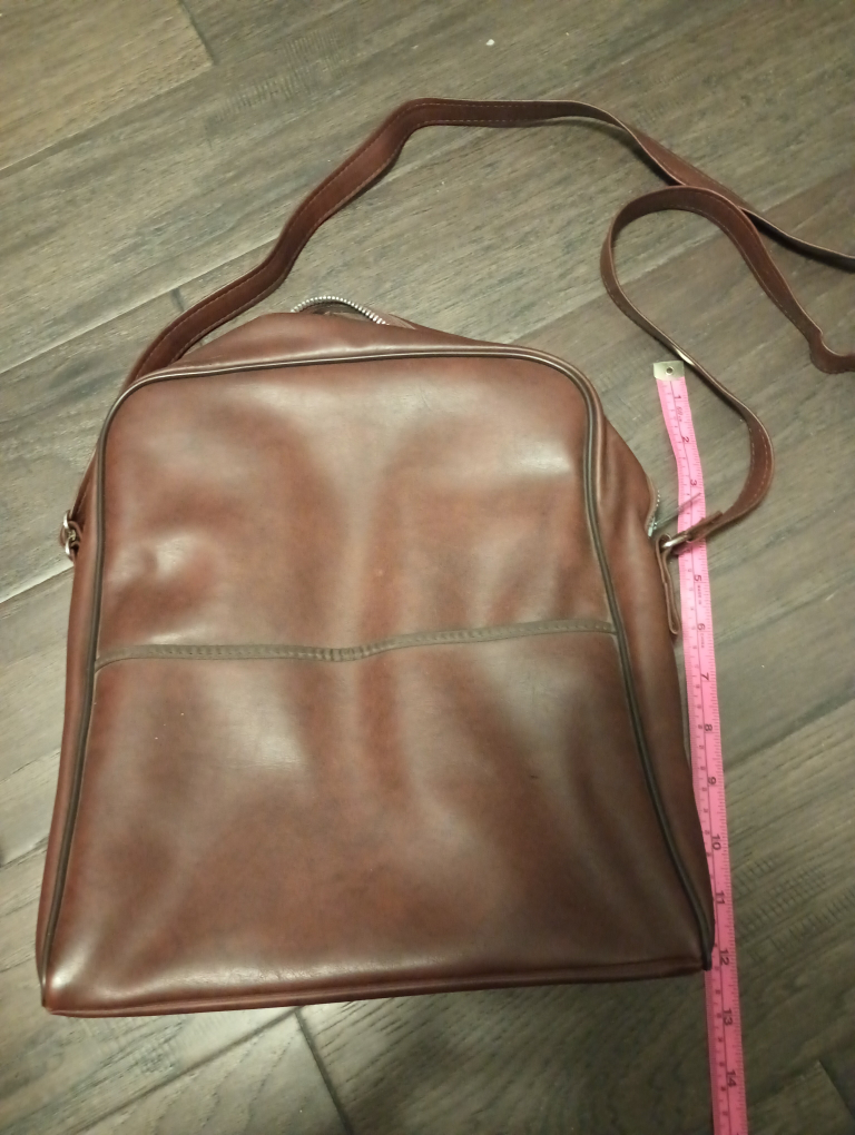 Vintage Leather Messenger Bag - photo 2