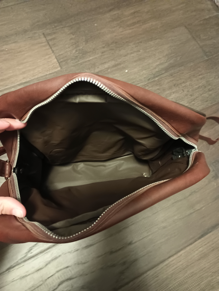 Vintage Leather Messenger Bag - photo 3