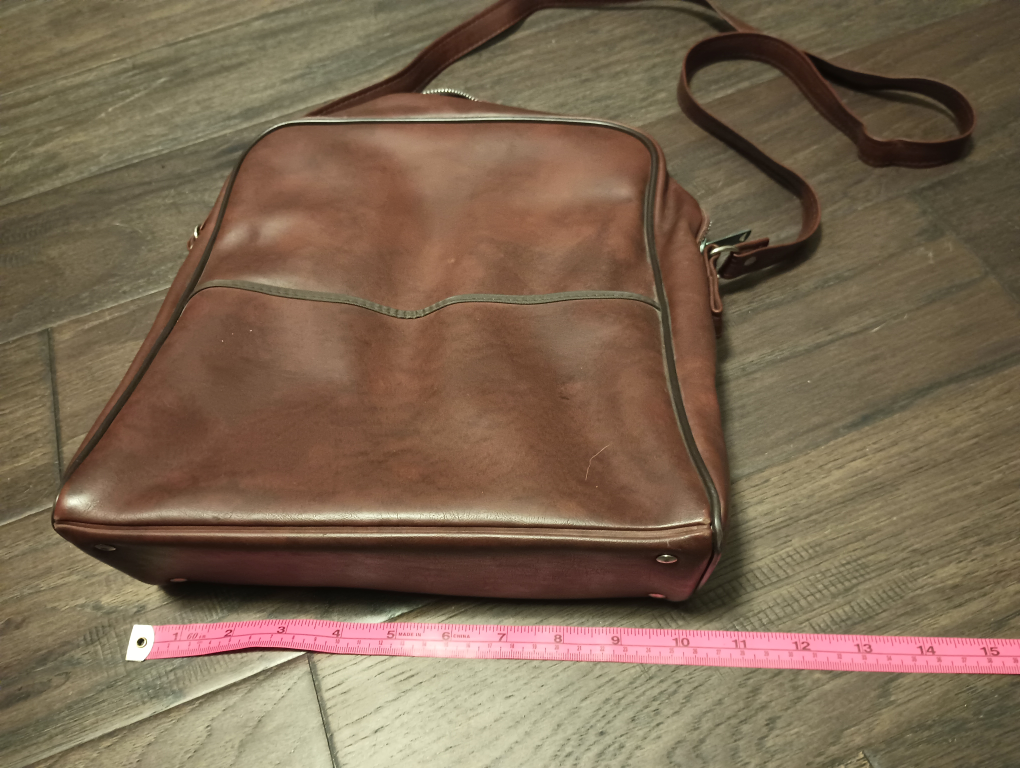 Vintage Leather Messenger Bag - photo 4