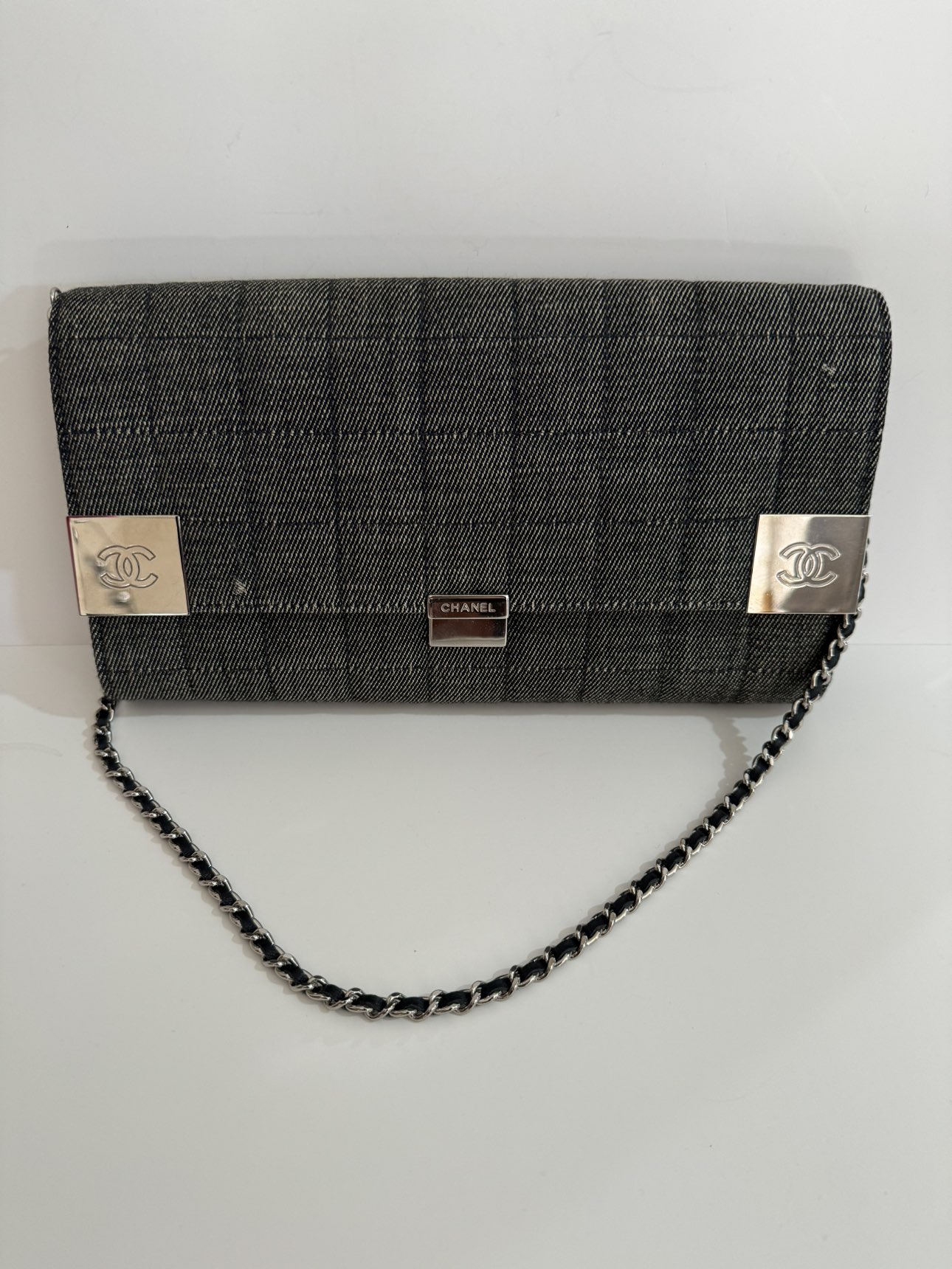 Chanel Denim Chocolate Bar Flap