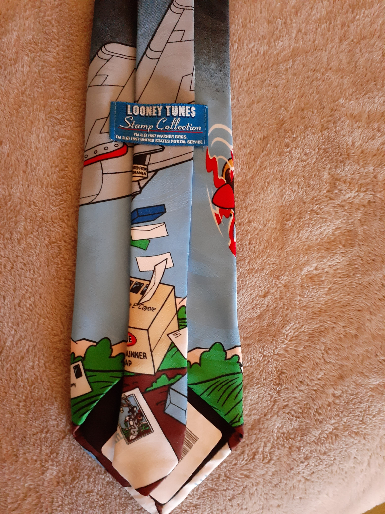 Looney Tunes Flying Bugs Bunny Pilot Neck Tie image indicator(2)