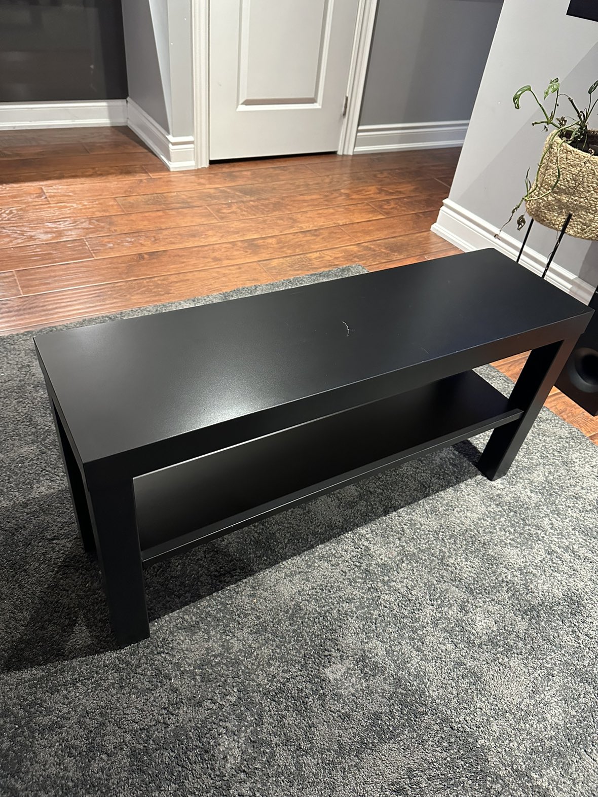IKEA Black TV Bench