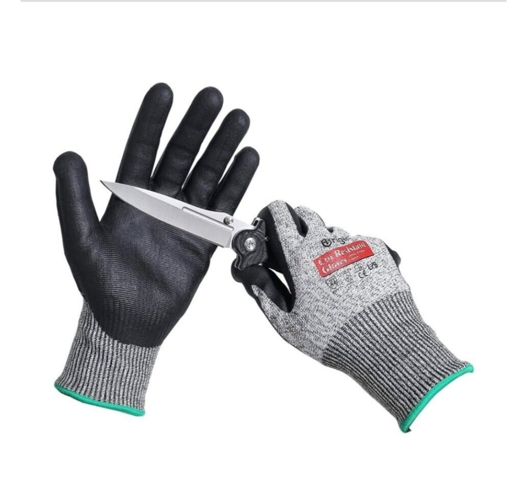 Brigic Level 5 Cut Resistant Gloves, Foam Nitrile Coating image indicator(2)