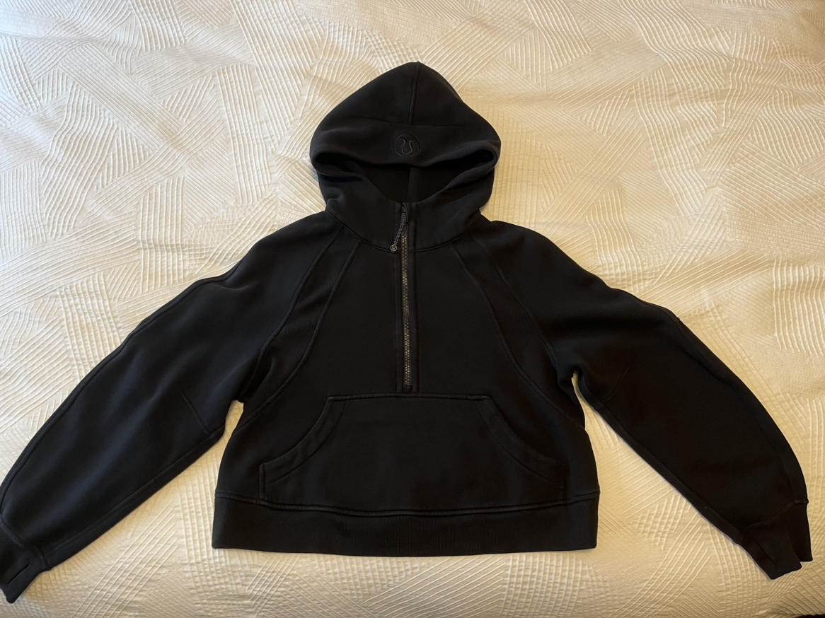 Lululemon scuba oversized half-zip hoodie, xs/s, black - photo 4