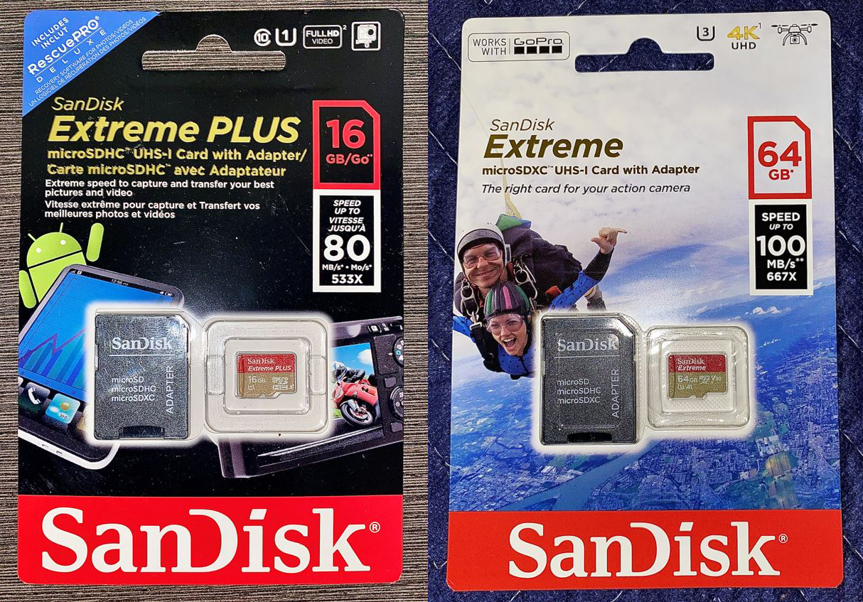 SanDisk microSD. Includes SD adapter. (2 available). thumbnail