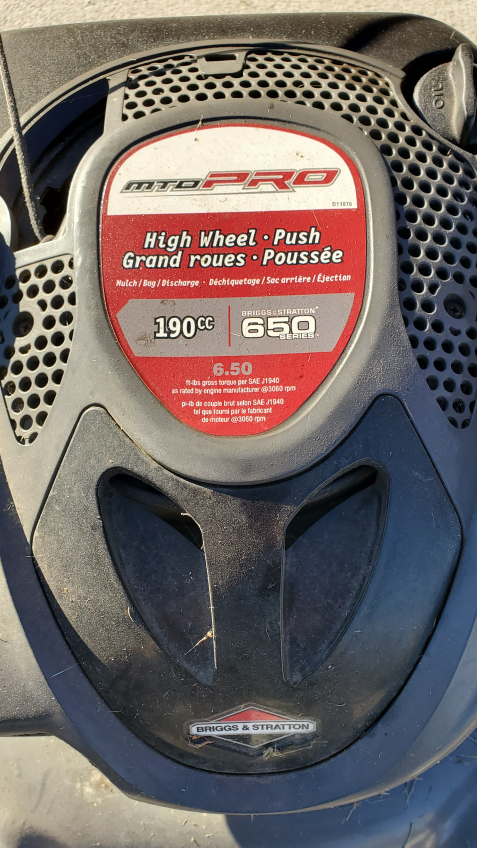 Lawn mower, gas fuel. image indicator(3)