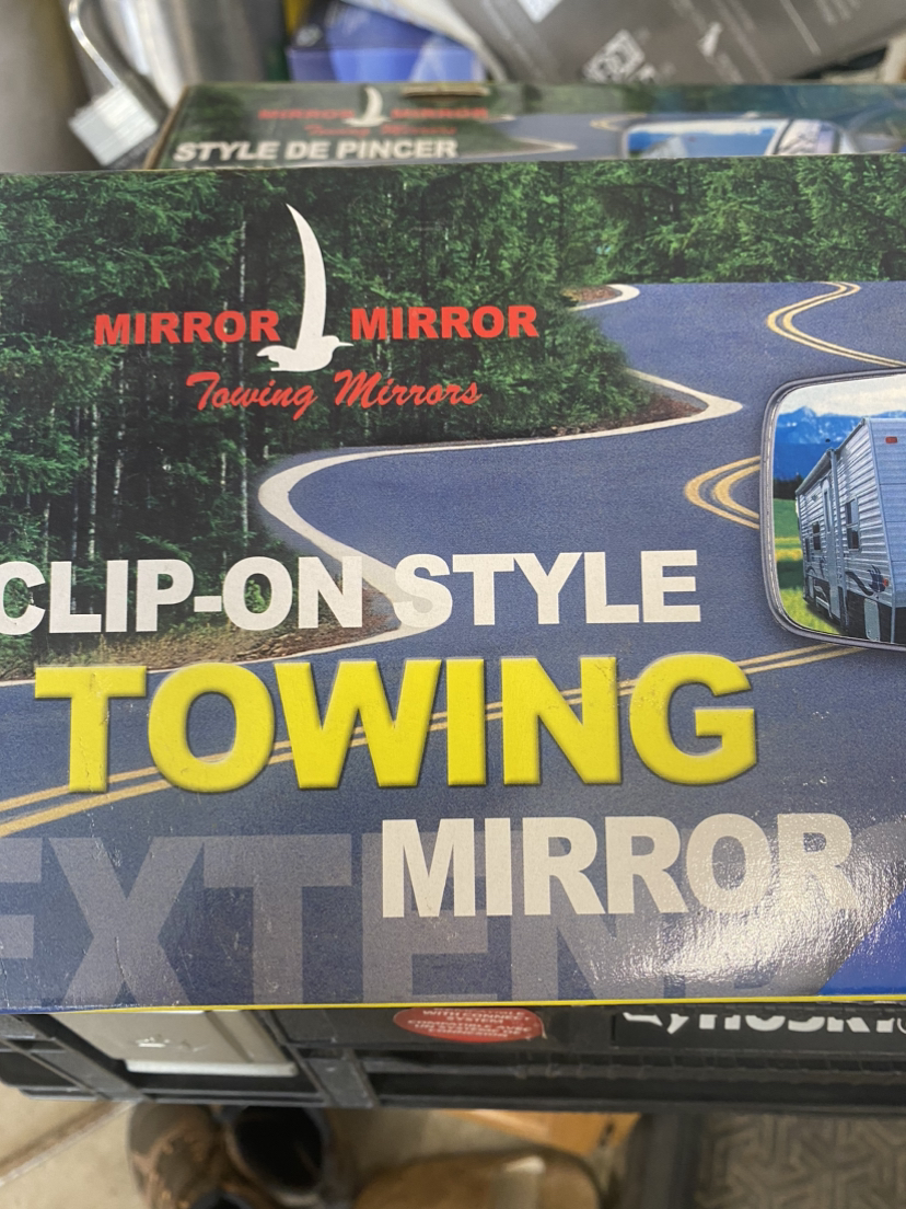 Clip on towing mirrors