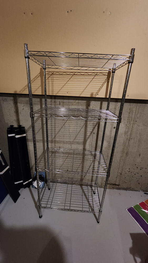 4-Tier Wire Shelving Unit