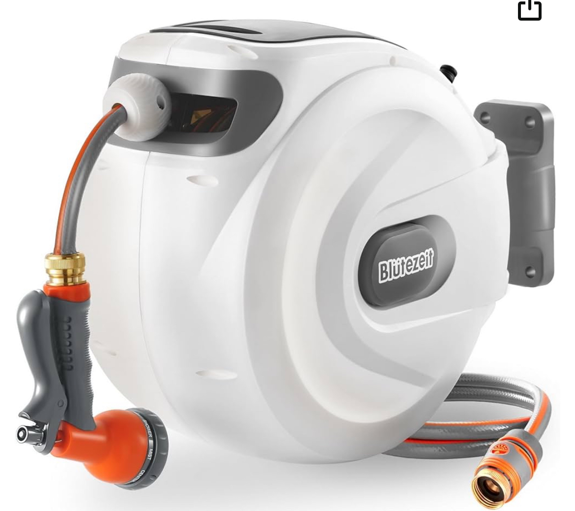 100’ Blütezeit Retractable Garden Hose Reel thumbnail