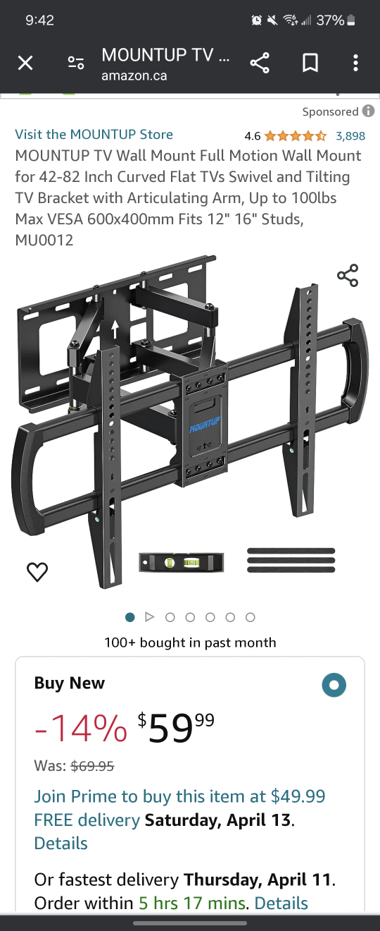 Mountup TV Wall Mount