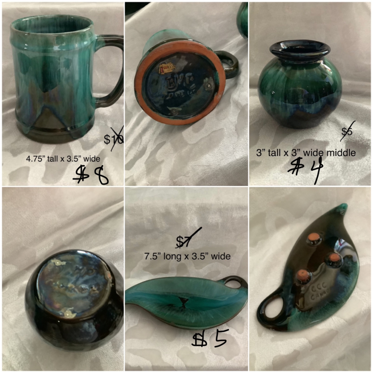 COLLECTIBLE POTTERY, Blue Mountain , CCC, Blue Drip etc. image indicator(5)