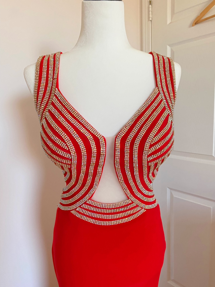 Glamorous Red Prom Dress image indicator(5)