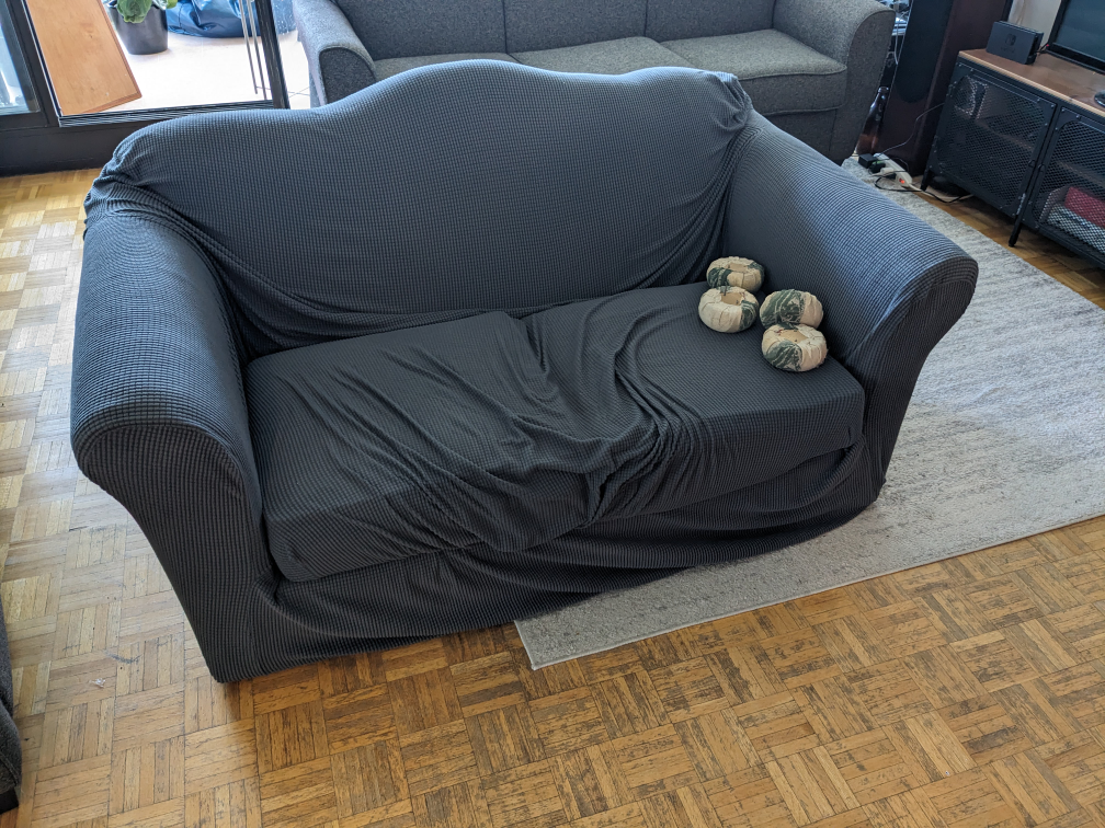 Loveseat with cover