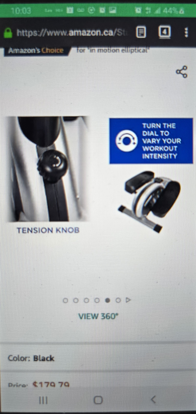 Compact Elliptical Trainer Workout Machine image indicator(3)