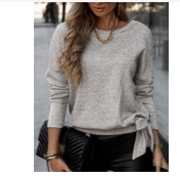 Gray long sleeve top