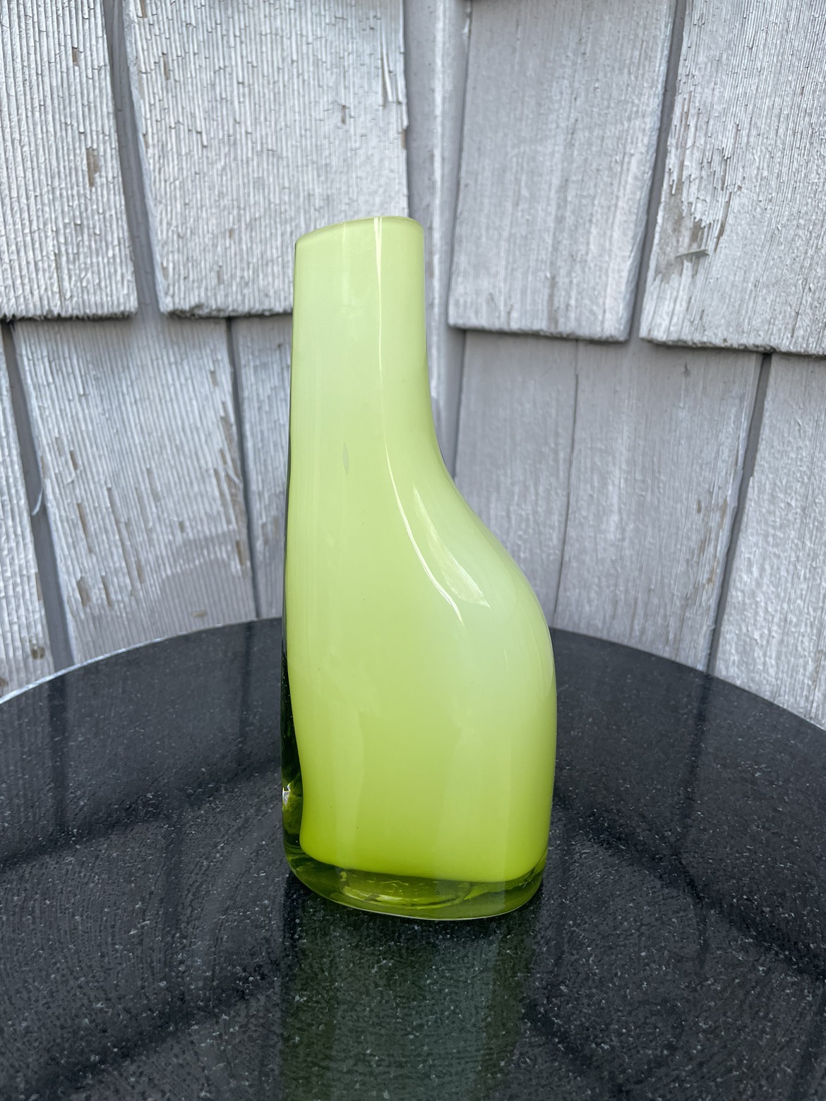 IKEA vintage green vase asymmetric soliflore Nottingham 90s image indicator(2)