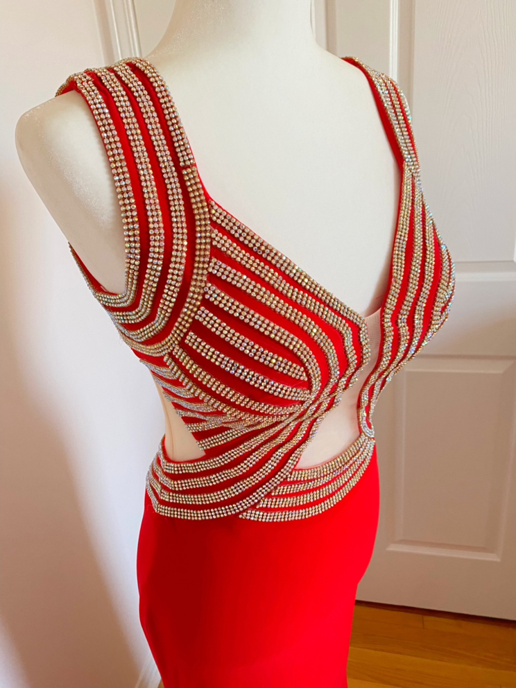 Glamorous Red Prom Dress image indicator(6)