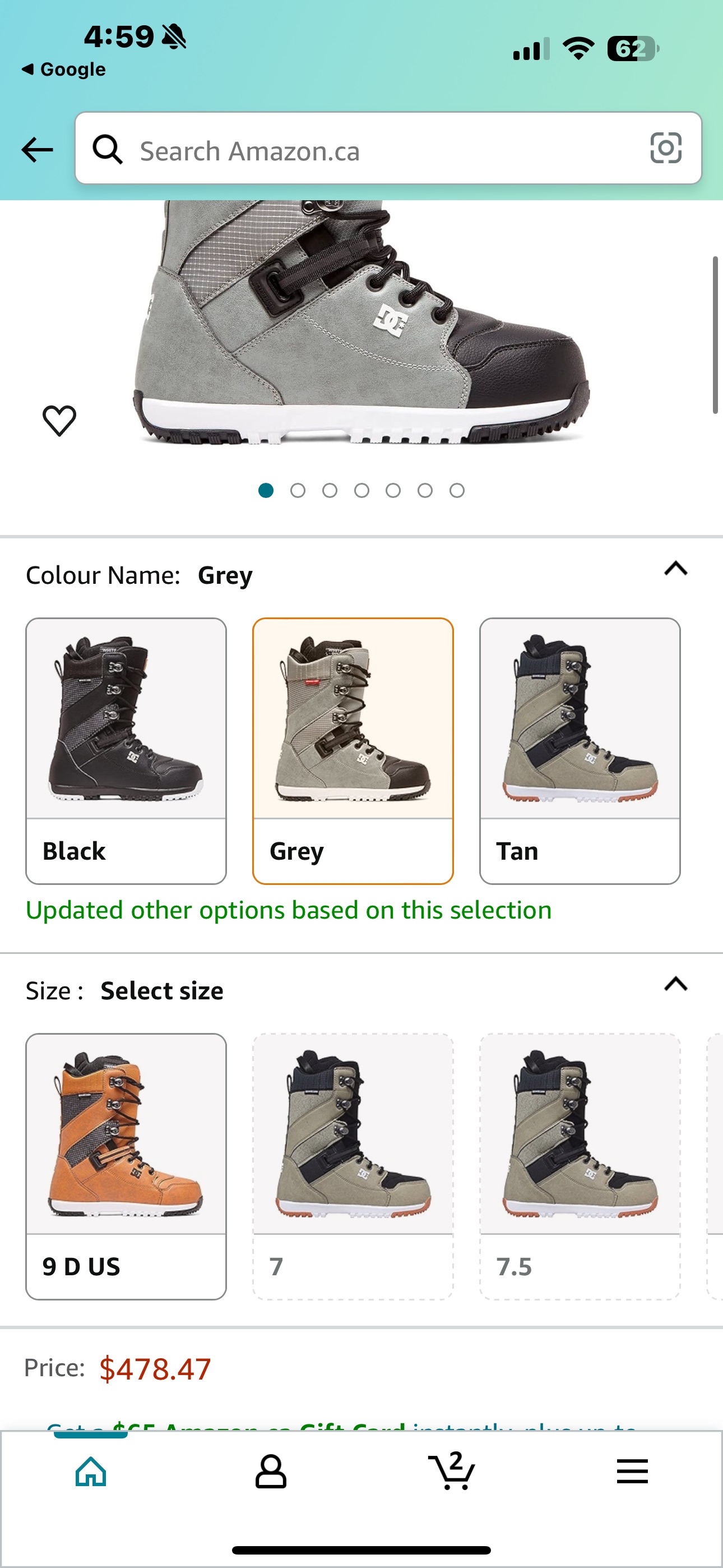 Brand new dc snowboard boots size 9 - photo 5