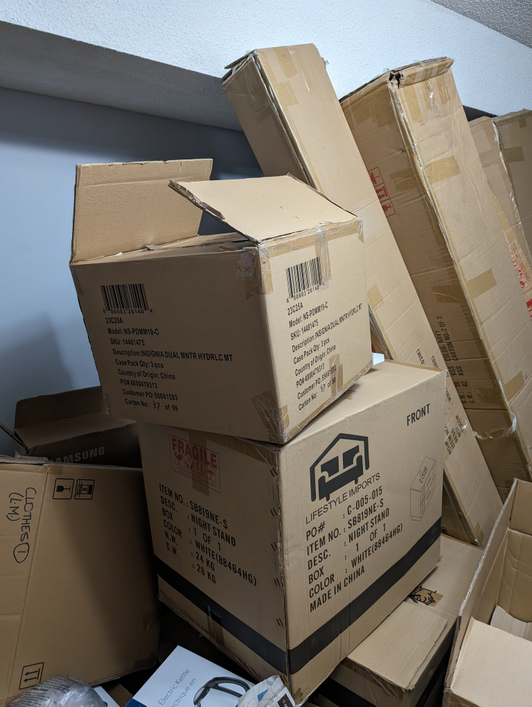 15 Moving Boxes! Good Condition