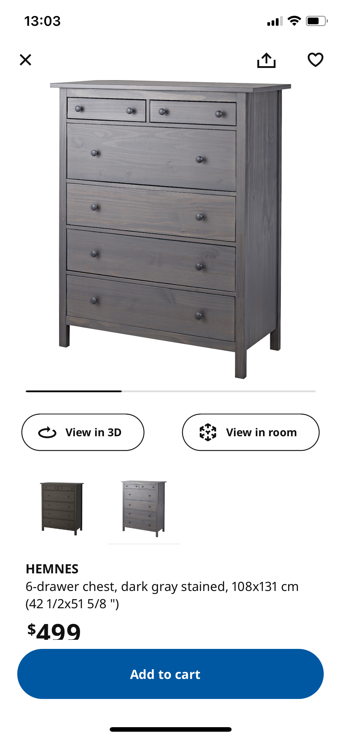 IKEA 6 drawers chest - photo 2