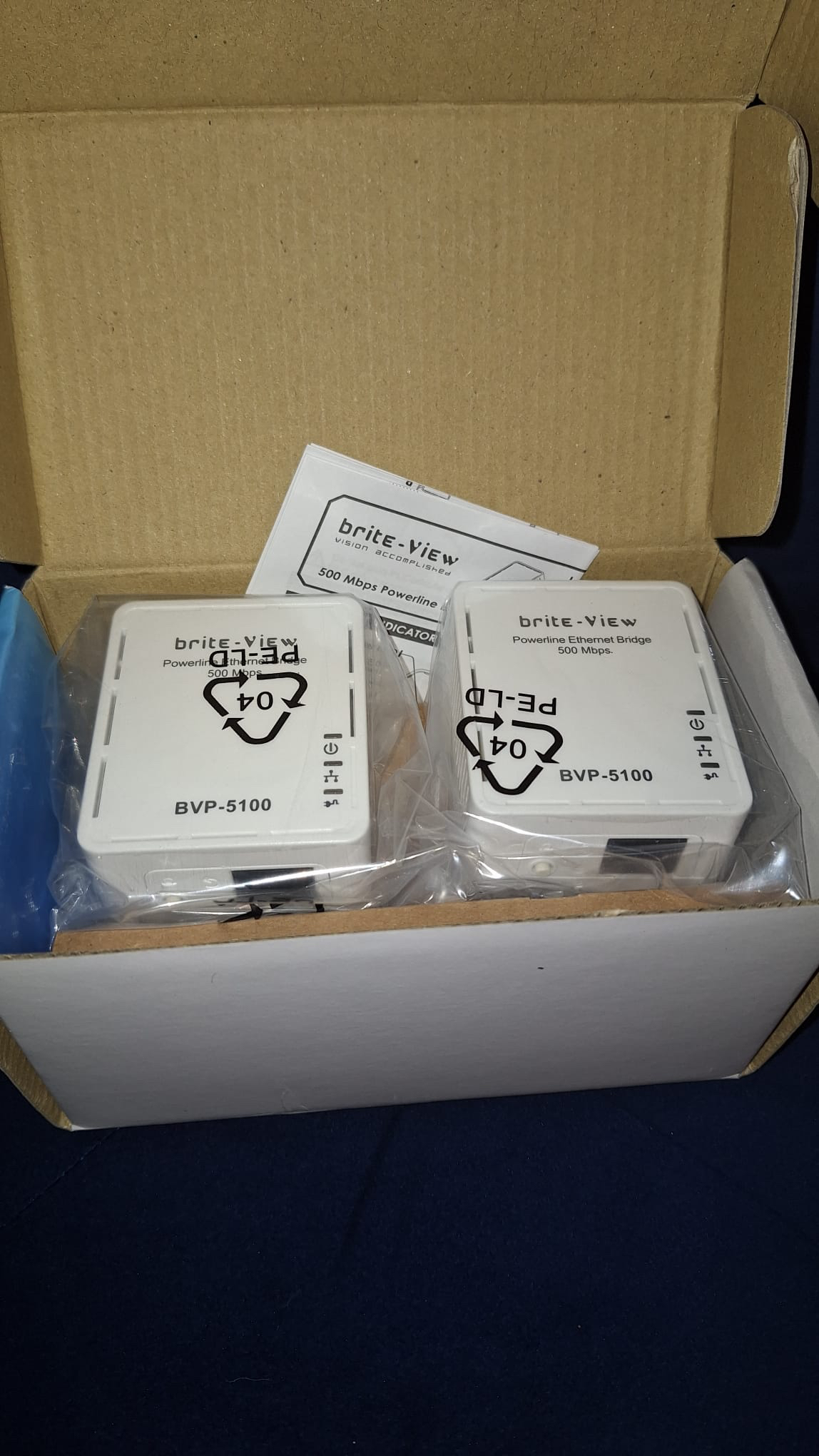 Brite-View LinkE Mini 500 Mbps Powerline image indicator(3)