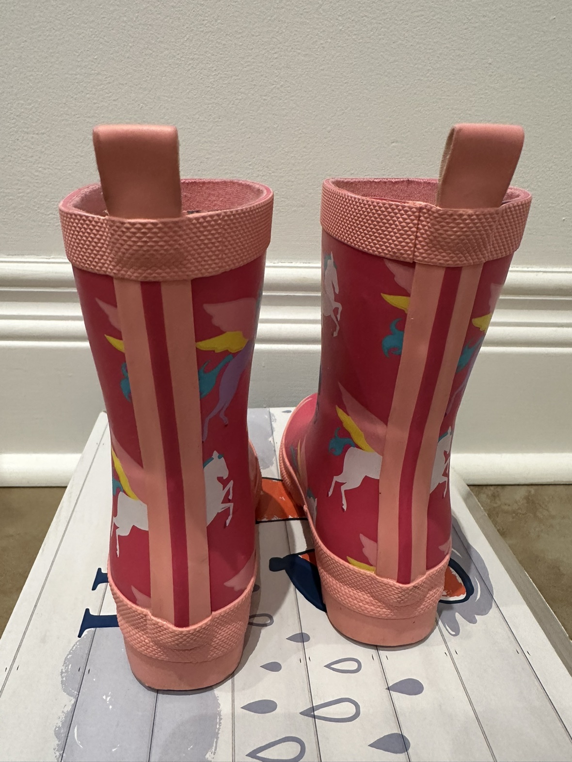 Toddler size 7 Hatley rain boots image indicator(3)