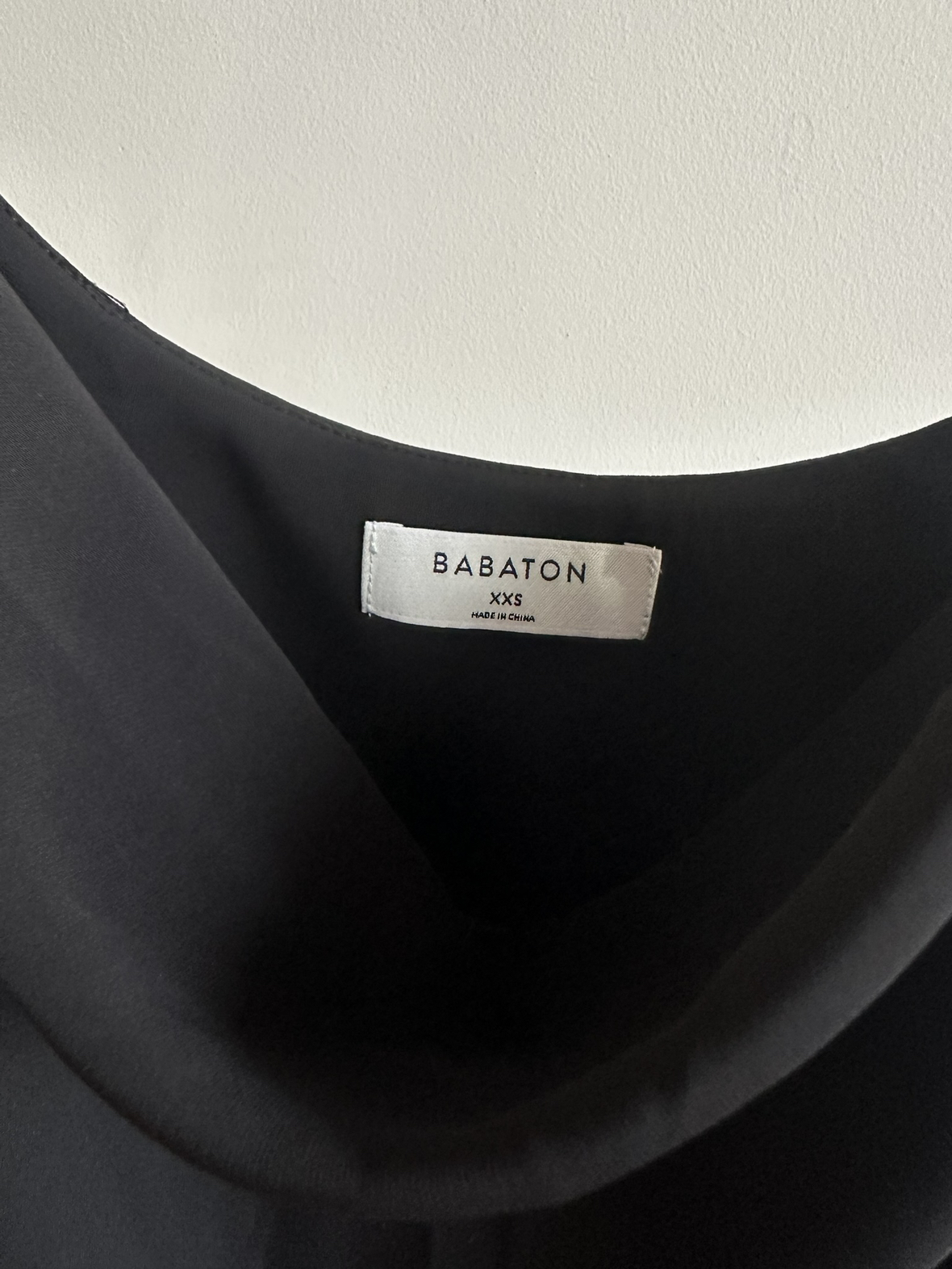 Babaton Black Cowl neck Blouse - XXS - photo 2