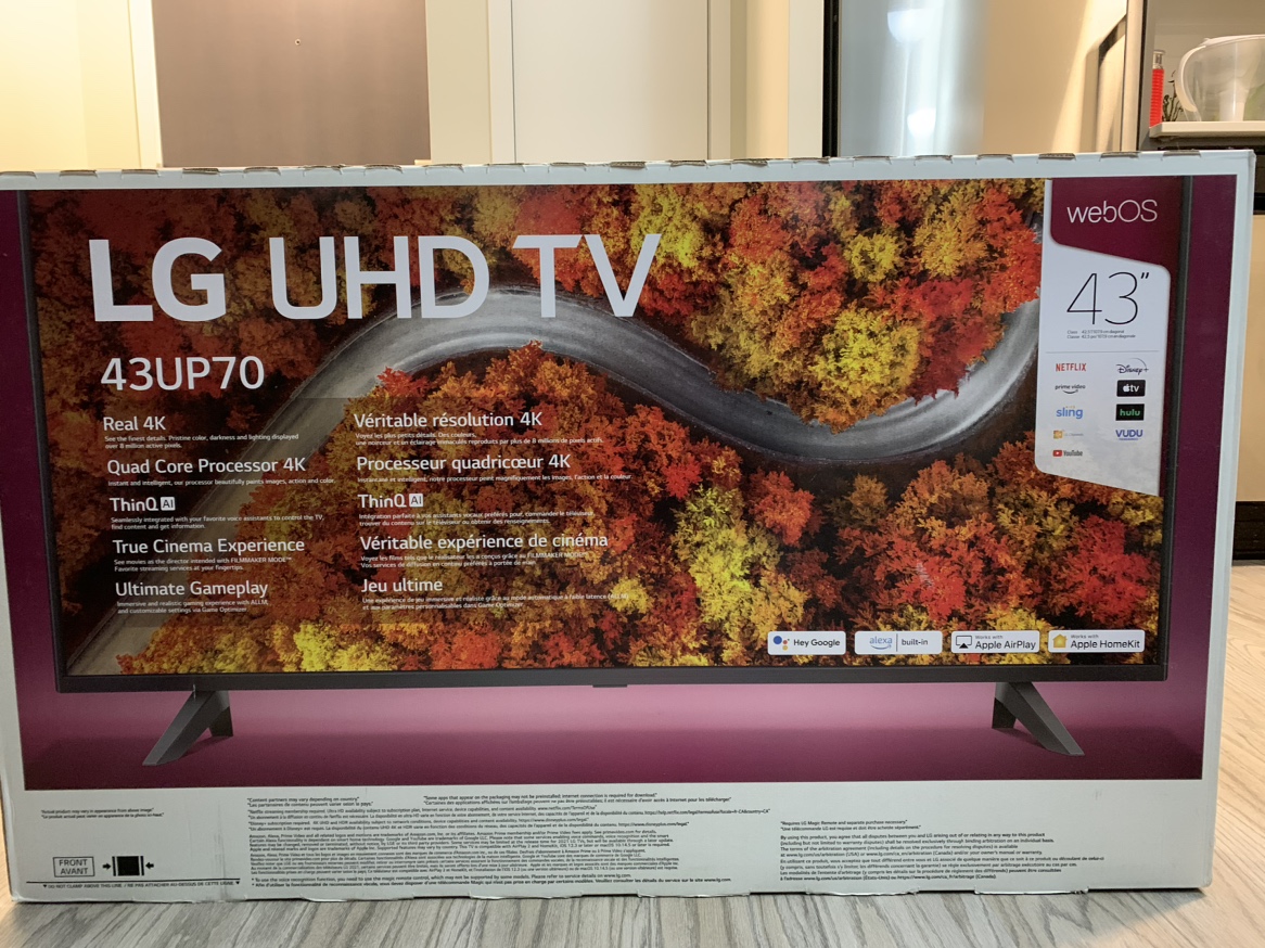 LG UHD TV 43 “ 4K in a box - new - photo 2