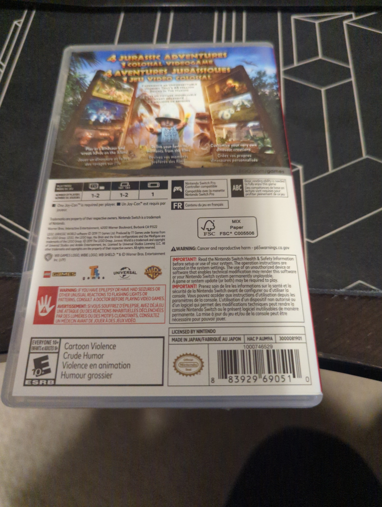 Lego Jurassic world Nintendo switch game - photo 2