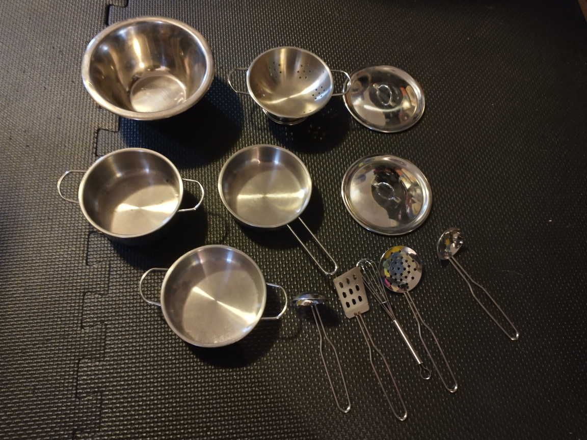 Stainless steel toy kitchen set thumbnail