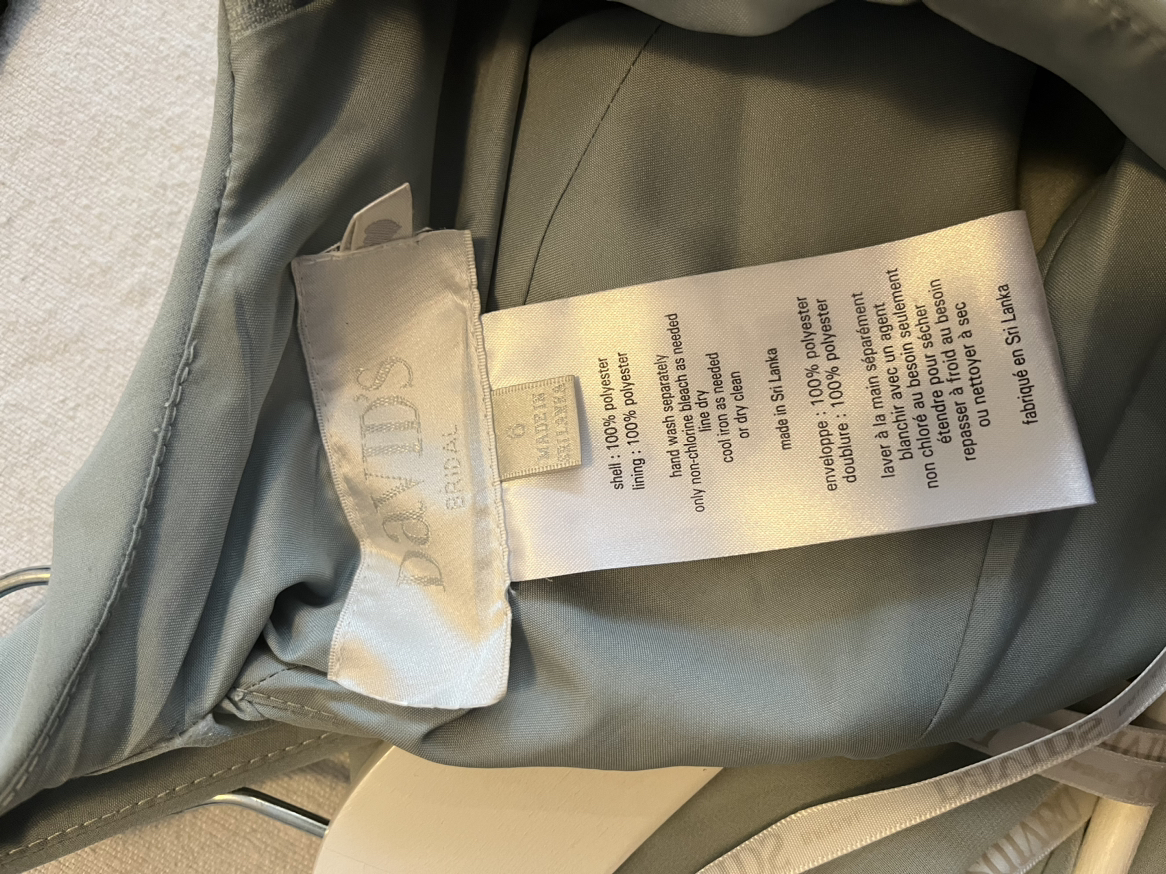 Sage, green, one shoulder, long dress with slit image indicator(3)