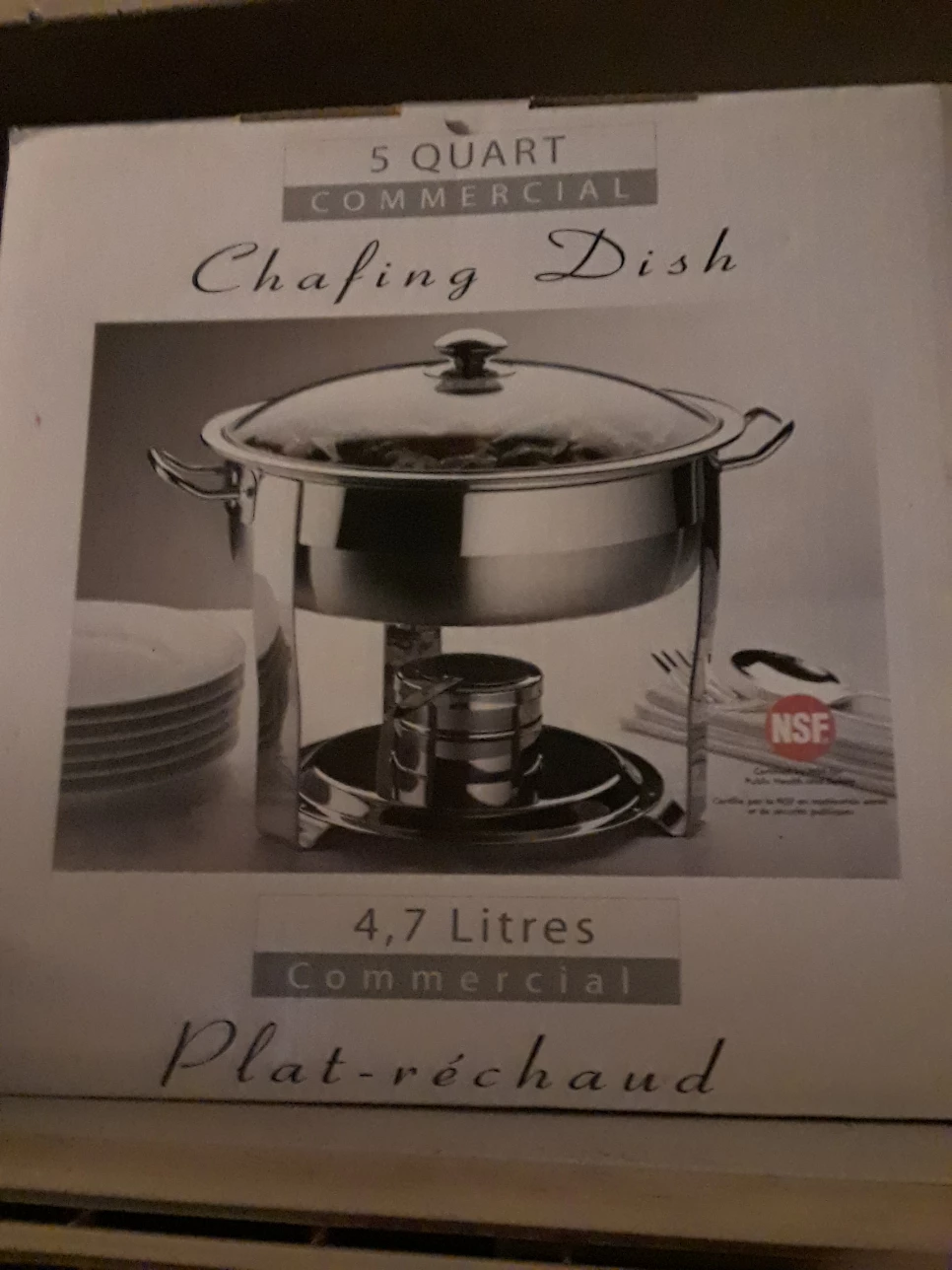 5 QT  COMMERCIAL CHAFING DISH "BRAND NEW IN THE BOX" thumbnail