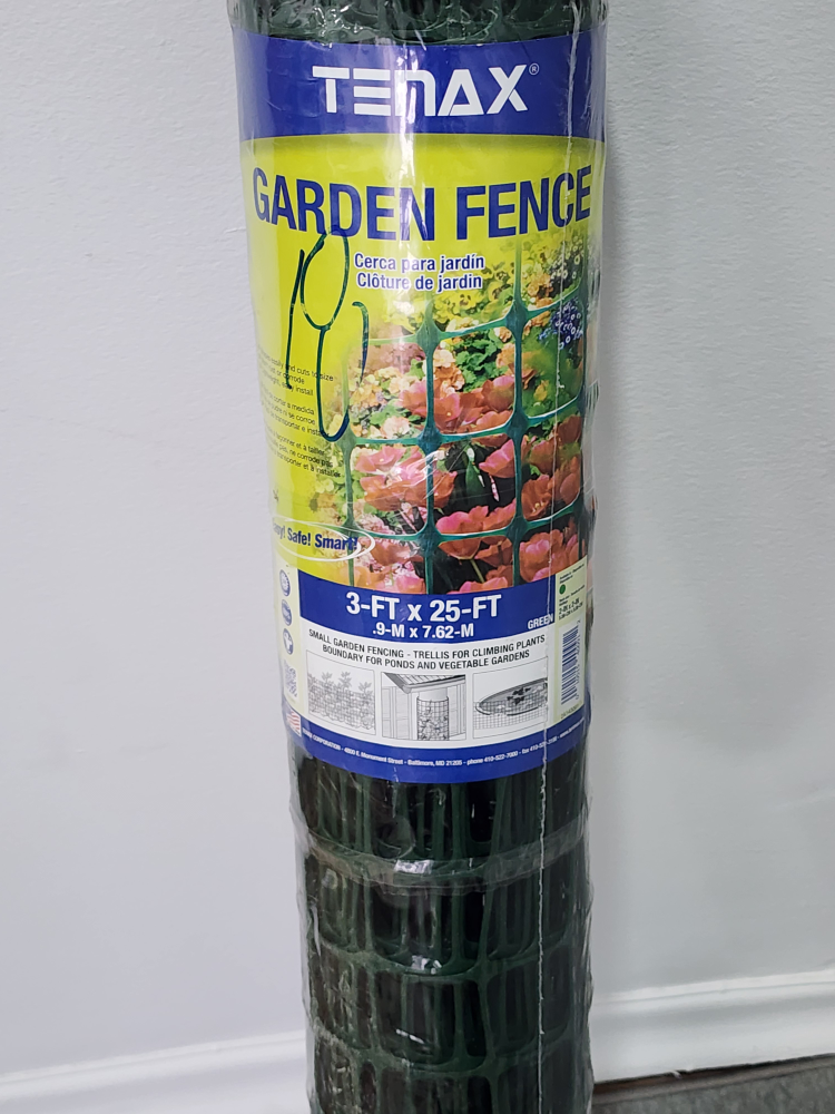 tenax garden fence 3ft × 25 ft new. fix price