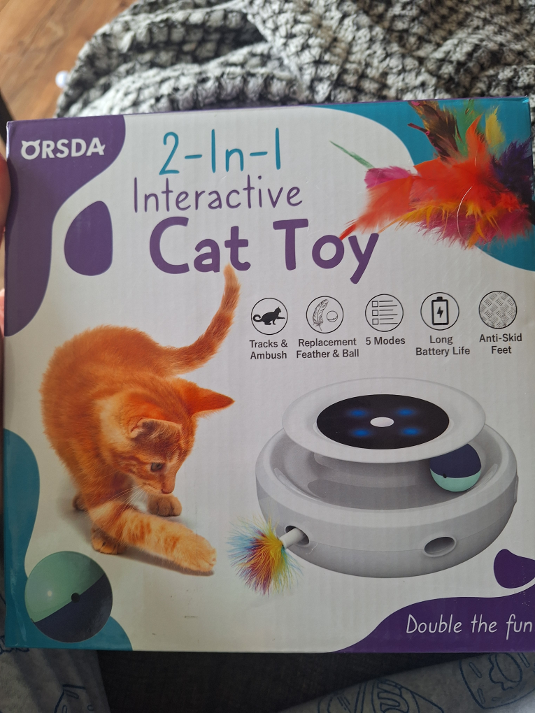 2 in 1 Interactive Cat Toy - Blue - photo 2
