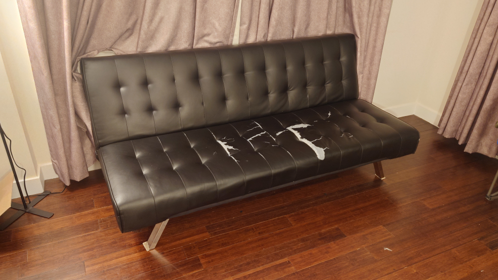 Black sofa bed (futon) - photo 4
