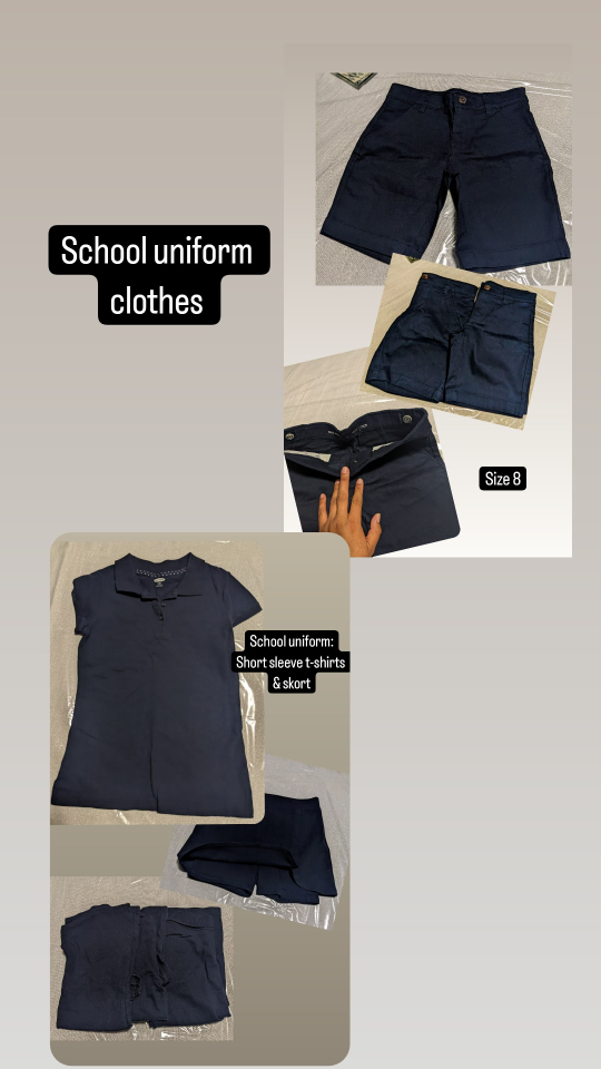 Bag of young girls clothes sizes 7-8