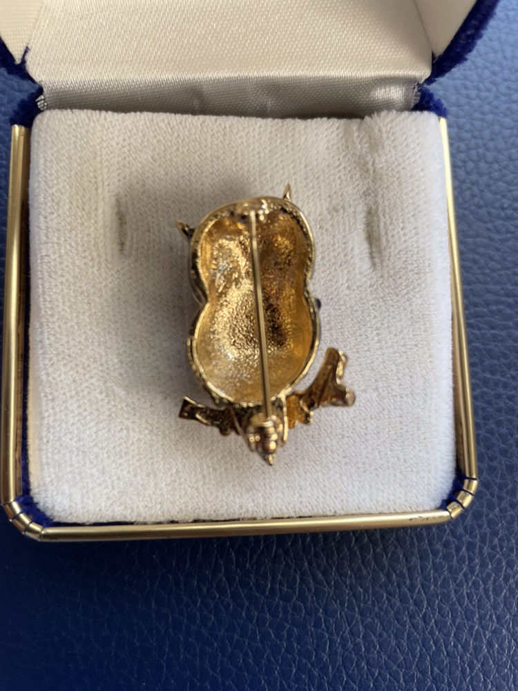 Vintage D’Orlan Owl Brooch Pin image indicator(3)