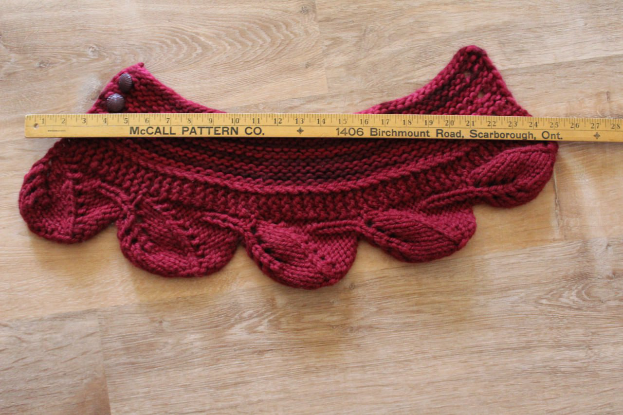 Hand made burgunday - victorian neck scarf - photo 4