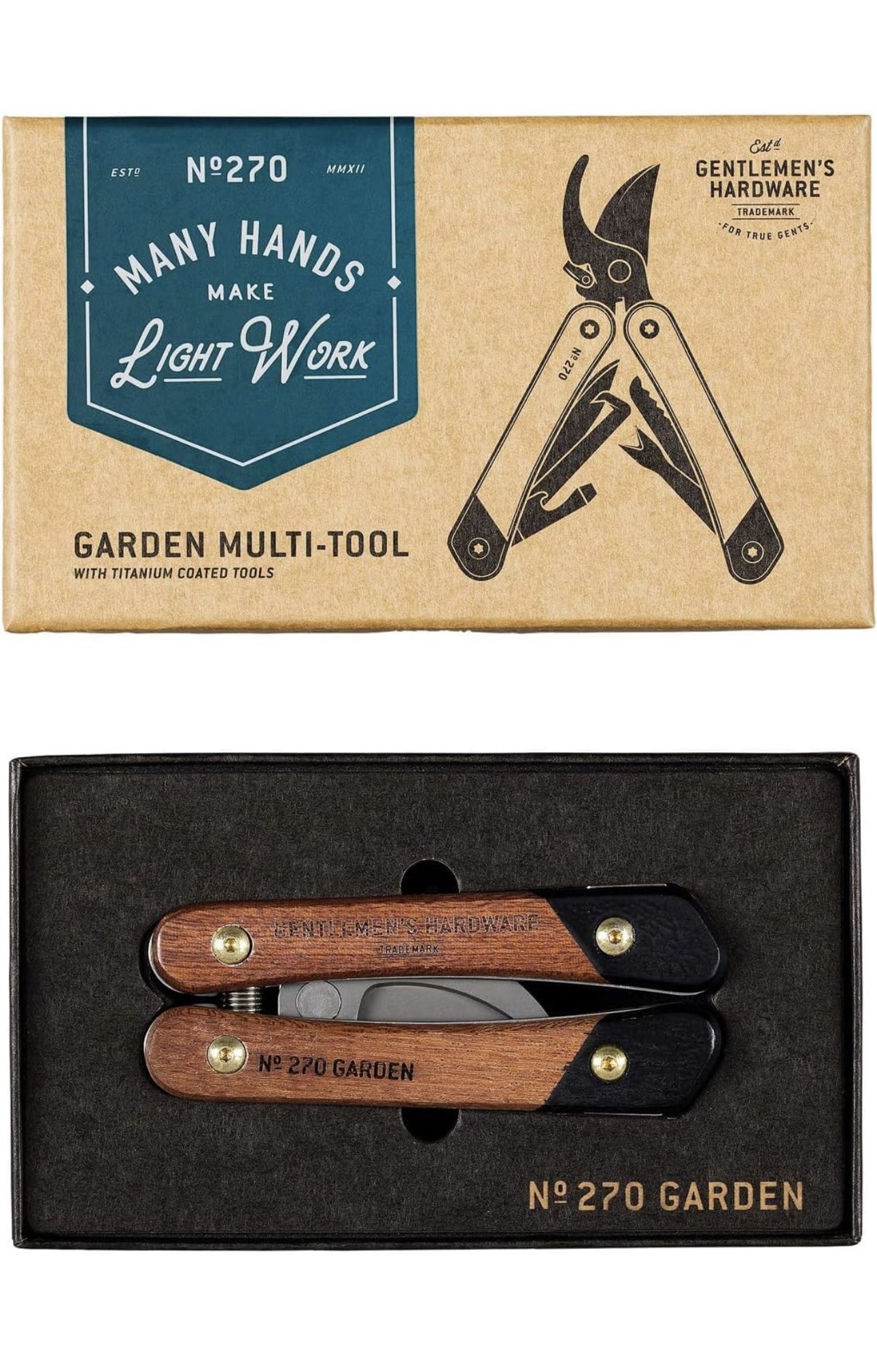 Gentlemen’s Hardware Wood-Handled Multi-Tool, 7-in-1 - photo 3